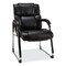 Alera Hildred Series 25 in. x 28.94 in. x 37.8 in. Guest Chair - Black Seat/Back/Chrome Base